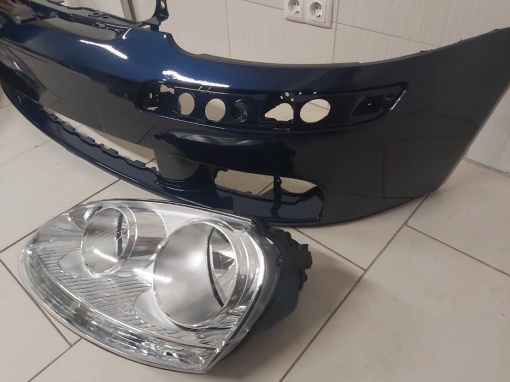 Pachet Bara + Faruri Dreapta&amp;Stanga VW Golf 5/V 04-08 (LD5Q-Albastru) - Disponibil în rate - Img 2