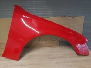 Aripa Fata Dreapta Audi A4 B8 2007-2011 Rosu Vopsita - Disponibil în rate - Img 1