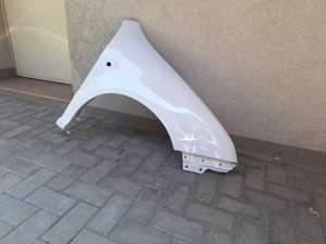 Aripa Fata Dreapta Skoda Fabia 1 I An 1999-2007 Vopsita Alb - Disponibil în rate - Img 2