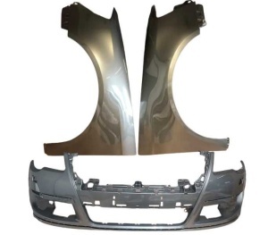 Bara & Aripa Fata Dreapta + Stanga VW Passat B6 An 05-11 LB6S Verde - Disponibil în rate - Img 1