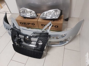 Fata Completa VW Golf 5 V GTi 2004-2008 LA7W Gri Bara+Far+Grila - Disponibil în rate - Img 3