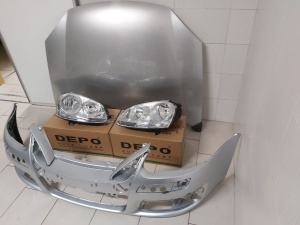 Fata Completa VW Golf 5 V GTi 2004-2008 LA7W Gri Capota+Bara+Far - Disponibil în rate - Img 3