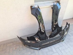 Bara + Aripa Fata Dreapta & Stanga Audi A4 B8 2007-2011 Vopsita Negru - Disponibil în rate - Img 2