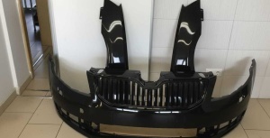 Bara+Aripa Fata Dreapta & Stanga Skoda Octavia 3 III 13-17 (F9R Negru) - Disponibil în rate