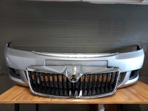 Bara Fata+Grila Radiator Skoda Octavia 2/II FSL 08-13 (LA7W (Gri)) - Disponibil în rate - Img 1