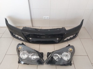 Pachet Bara Fata+Far Dreapta-Stanga Opel Astra H 04-07 (Z20R (Negru)) - Disponibil în rate - Img 1