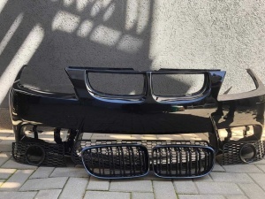 Bara Fata BMW E90 An 2005-2008 Aspect M Vopsit Negru - Disponibil în rate - Img 1