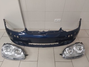 Pachet Bara + Faruri Dreapta&Stanga VW Golf 5/V 04-08 (LD5Q-Albastru) - Disponibil în rate - Img 1