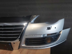 Pachet Bara Fata+Grila Radiator VW Passat B6 05-11 (LR7L (Auriu)) - Disponibil în rate - Img 3