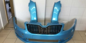 Bara+Aripa Fata Dreapta&Stanga Skoda Octavia 3 III 13-17 LF5W Albastru - Disponibil în rate