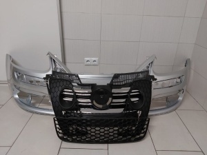 Bara Fata Cu Toate Grilele VW Golf 5 V GTi 2004-2008 (LA7W (Gri)) Crom - Disponibil în rate - Img 1