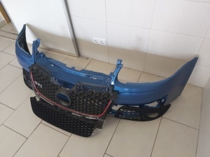 Pachet Bara/Bandou Fata+Toate Grilele VW Golf 5/V GTi 04-08 (LC5G) - Disponibil în rate - Img 3