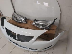 Pachet Bara+Far+Capota Fata Motor Opel Astra J 2009-2012 GAZ-Alb - Disponibil în rate - Img 3