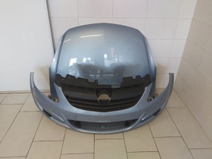 Pachet Bara Fata+Capota Motor Opel Corsa D 2006-2011 (4MU (Albastru)) - Disponibil în rate - Img 1