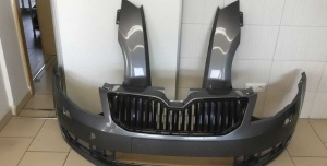 Bara+Aripa Fata Dreapta & Stanga Skoda Octavia 3 III 13-17 (LF7A Gri) - Disponibil în rate
