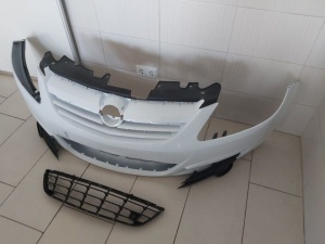Pachet Bara Fata+Toate Grilele Opel Corsa D 2006-2011 (Z474-Alb) Full - Disponibil în rate - Img 3