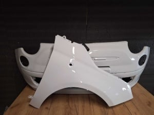 Bara & Aripa Fata Dreapta Fiat 500 An 2007-2015 (i249 (Alb)) - Disponibil în rate - Img 1