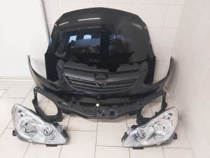 Pachet Bara+Far+Trager+Capota Fata Motor Opel Corsa D 06-11 Z20R-Negru - Disponibil în rate - Img 1