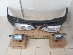 Pachet Bara Fata+Far+Proiector Dreapta-Stanga Opel Astra G 98-04 Z298 - Disponibil în rate - Img 1