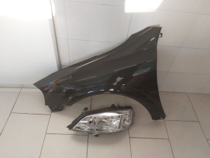 Aripa Fata + Far Stanga Opel Astra G 1998-2004 (Z298 (Negru)) - Disponibil în rate - Img 1