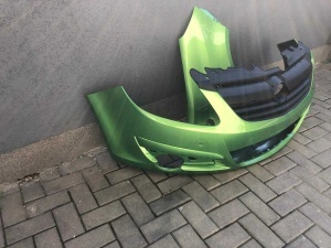 Bara & Aripa Fata Dreapta Opel Corsa D 2006-2011 Vopsita Verde - Disponibil în rate - Img 2