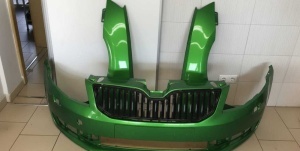 Bara+Aripa Fata Dreapta & Stanga Skoda Octavia 3 III 13-17 LF6Z Verde - Disponibil în rate