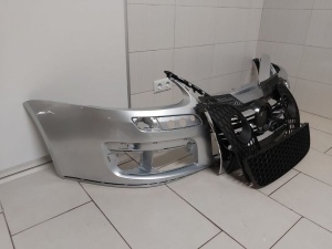 Bara Fata Cu Toate Grilele VW Golf 5 V GTi 2004-2008 (LA7W (Gri)) Crom - Disponibil în rate - Img 2