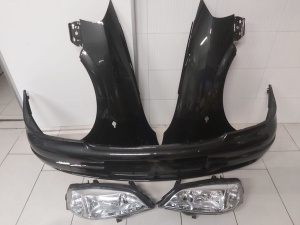 Fata Completa Opel Astra G 1998-2004 Bara + Aripa + Faruri Z298-Negru - Disponibil în rate - Img 1