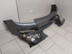 Fata Completa Opel Astra H 2004 2005 2006 2007 Z155 Gri Bara + Far - Disponibil în rate - Img 2