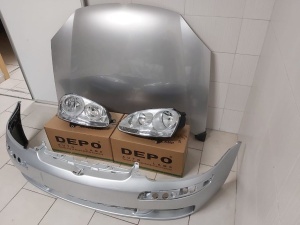 Fata Completa VW Golf 5 V 2004-2008 LA7W Gri Capota+Far+Bara - Disponibil în rate - Img 3