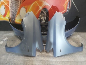 Pachet Bara+Aripa Fata Dr&Stg Opel Corsa D 2006-2011 (4MU (Albastru)) - Disponibil în rate - Img 1