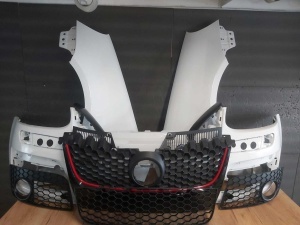 Bara & Aripa Fata Dreapta + Stanga VW Golf 5/V GTi 2004-2008 LB9A Alb - Disponibil în rate - Img 1