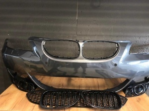 Bara Fata BMW E60 An 2003-2010 Aspect M (A36 (Gri Inchis)) Vers. 2 - Disponibil în rate - Img 1