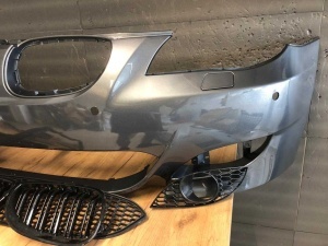 Bara Fata BMW E60 An 2003-2010 Aspect M (A36 (Gri Inchis)) Vers. 2 - Disponibil în rate - Img 3