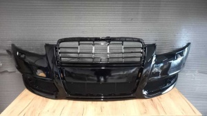 Bara Fata Cu Spalator&Senzori Audi A6 C6 FSL An 08-10 (LZ9Y (Negru)) - Disponibil în rate - Img 1