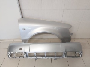Pachet Bara+Aripa Fata Dreapta Audi A4 B6 An 2000-2004 (LY7W (Gri)) - Disponibil în rate - Img 1