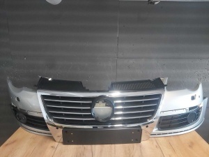 Pachet Bara Fata+Grila Radiator VW Passat B6 05-11 (LR7L (Auriu)) - Disponibil în rate - Img 1