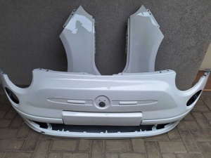 Bara & Aripa Fata Dreapta + Stanga Fiat 500 An 2007-2015 Vopsita Alb - Disponibil în rate - Img 1
