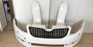 Bara+Aripa Fata Dreapta & Stanga Skoda Octavia 3 III 13-17 (LB9A Alb) - Disponibil în rate