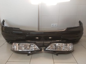 Bara Fata + Faruri Opel Astra G 1998-2004 (Z298 (Negru)) - Disponibil în rate - Img 1