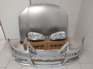 Fata Completa VW Golf 5 V GTi 2004-2008 LA7W Gri Capota+Bara+Far - Disponibil în rate - Img 1