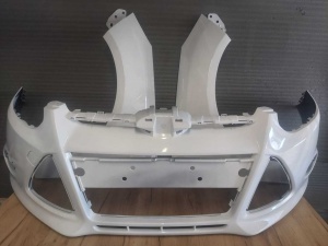 Pachet Bara+Aripa Fata Dr&St Ford Focus 3/III 11-14 (Frozen White) - Disponibil în rate - Img 1