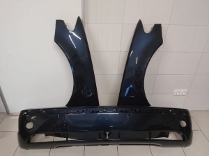Pachet Bara Fata+Aripa Fata Dreapta&Stanga BMW E46 02-05 C317-Albastru - Disponibil în rate - Img 1