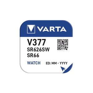 Baterie Varta V377/SR66, diametru 6.8 mm, 1.55 V, pentru ceas