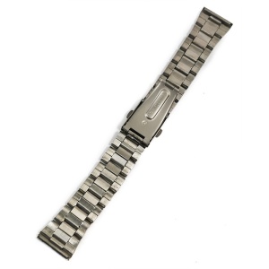 Bratara de ceas Argintie cu butoane 22mm WZ4766 - Img 2