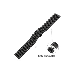 Bratara de ceas neagra din otel inoxidabil 20mm 22mm WZ3425 - Img 6