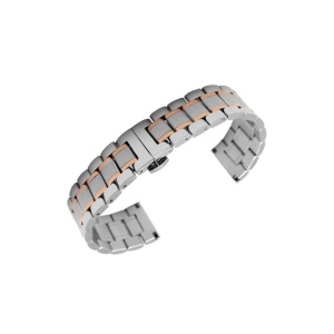 Bratara Metalica Bicolora cu Deployant 18mm 20mm 22mm 24mm WZ474