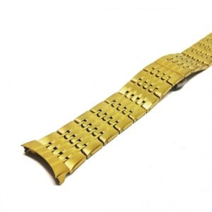 Bratara pentru Ceas Aurie din Otel Inoxidabil - Capete Curbate - 22mm - WZ3795 - Img 2