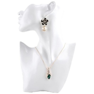 Bust negru / alb prezentare bijuterii WZ1623 - Img 3