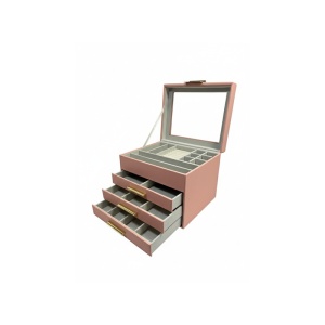 Caseta de Bijuterii Elegantă Deluxe – Nuanța Rose Dusty - Img 1